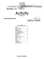 Activity March band score cover